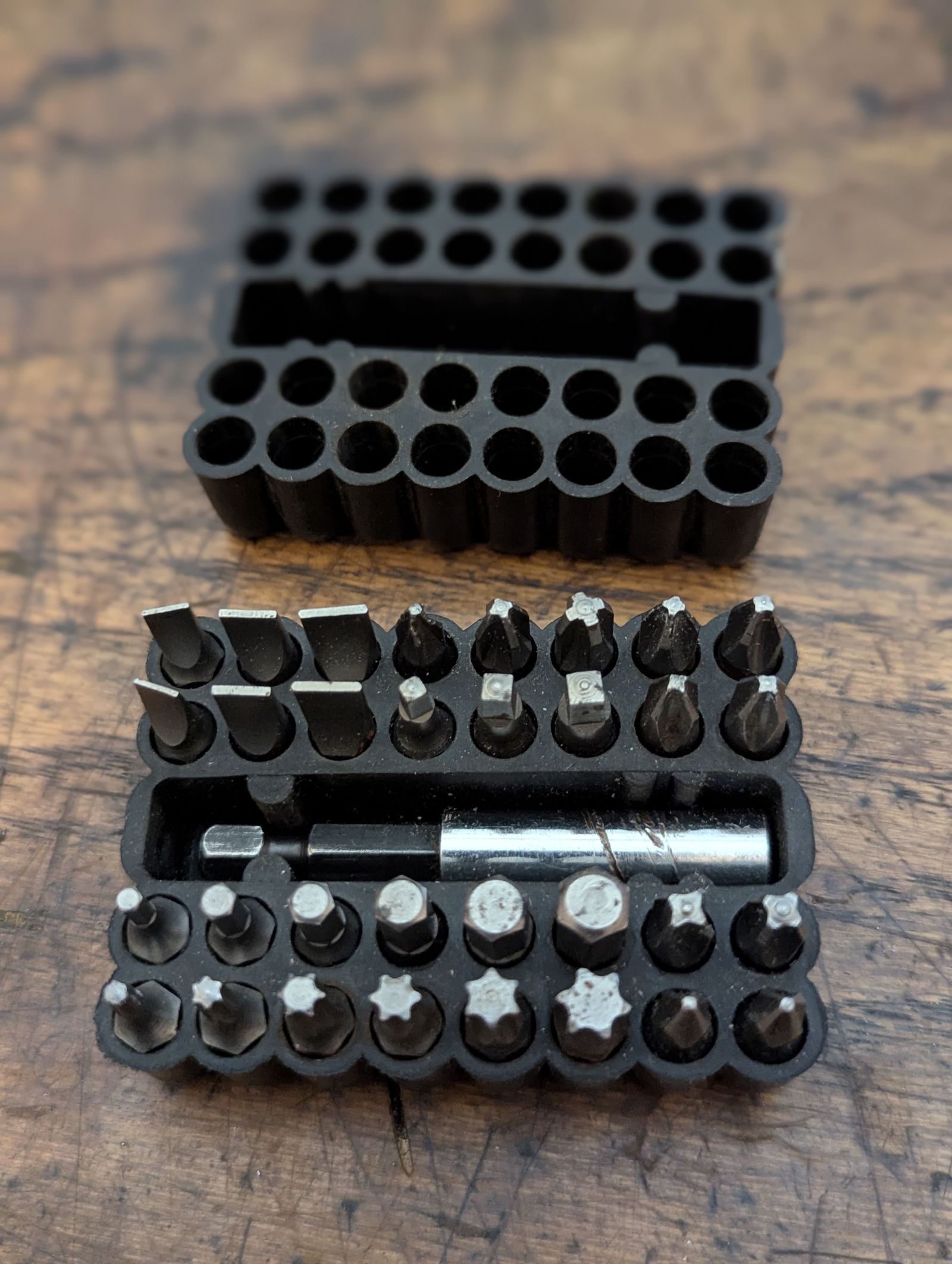 Assorted screwdriver bit set (drill)
