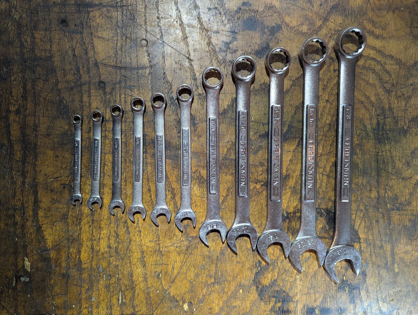 Craftsman Combination Wrench Set, SAE (11 pc)
