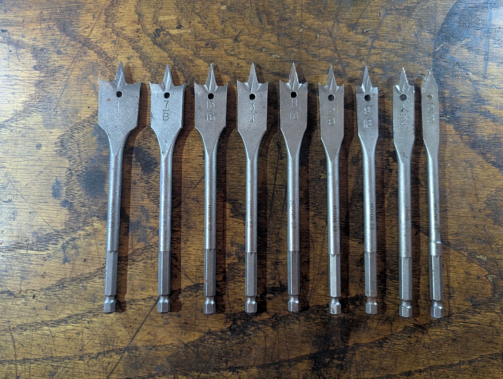 Spade Bit Set (9 pc)