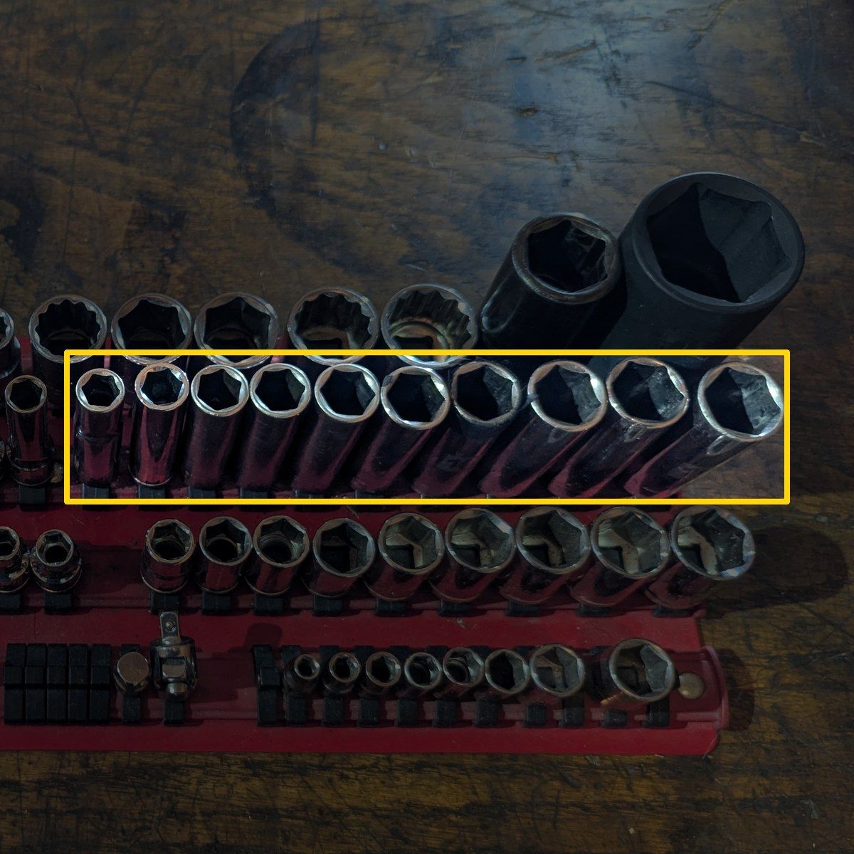 3/8" Drive Deep Socket Set, Metric (9-19 mm)