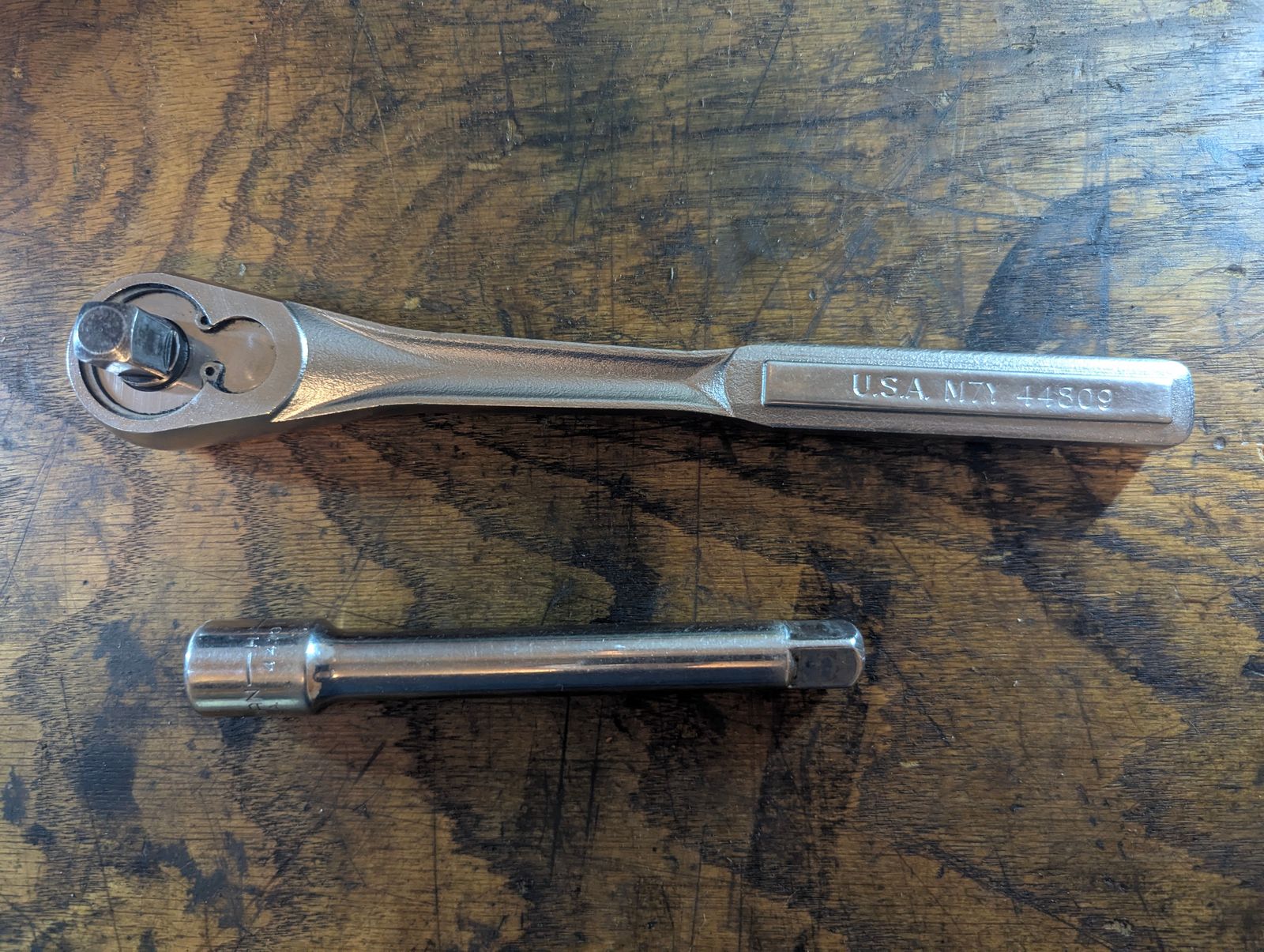 Craftsman 3/8" Ratchets (2) with Extensions, U-Joints and Adapters